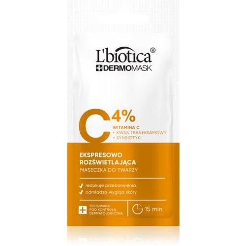 L´Biotica DermoMask C 4% posvjetljujuća maska za lice 8 ml Cijene