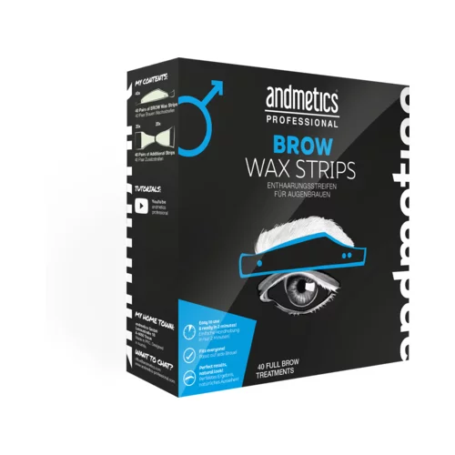 Andmetics Brow Wax Strips veliko pakiranje