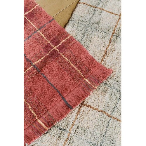 Lorena Canals Crveni periv/ručno rađen pamučan tepih 140x190 cm Tartan Vintage Red &amp;ndash; Slike