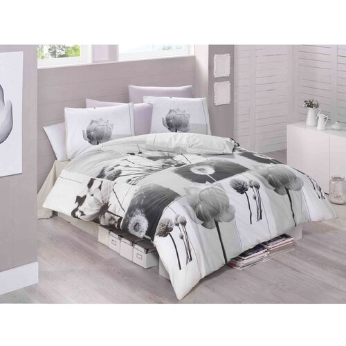 Mijolnir Florence WhiteGreyBlack Ranforce Double Quilt Cover Set (EU) (IT) Cene
