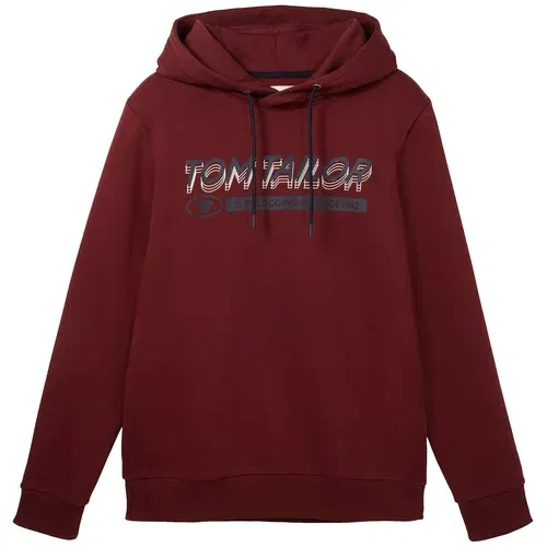 Tom Tailor Majica bež / mornarska / siva / vinsko rdeča
