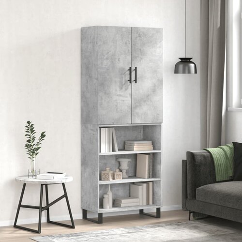  Visoka komoda siva betona 69,5x34x180 cm od konstruiranog drva Cijene