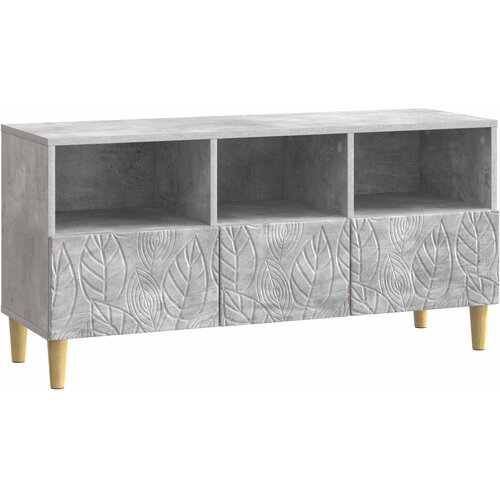 vidaXL TV ormar 102 x 34 5 x 50 cm Betonska siva Konstruirano drvo - Betonska siva Cene