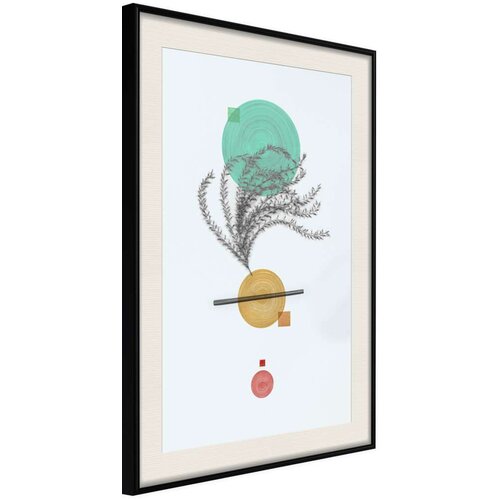  Poster - Geometric Installation with a Plant 20x30 Slike