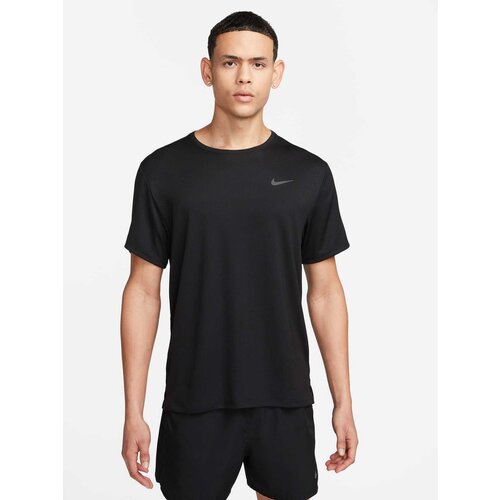 Nike Tehnička sportska majica 'Miler' crna / bijela Cene