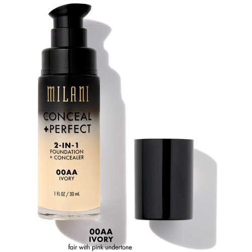 Milani conceal + perfect 2-in-1 puder za lice 00AA aa ivory Slike