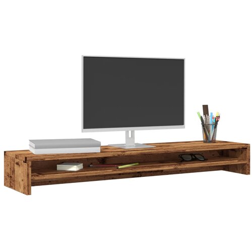  Stalak za monitor boja drva 100 x 24 x 13 cm konstruirano drvo Cijene