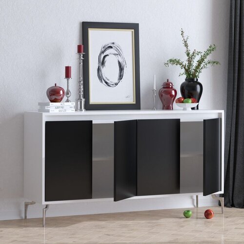 Hanah home komoda peeta blackwhite console Cene