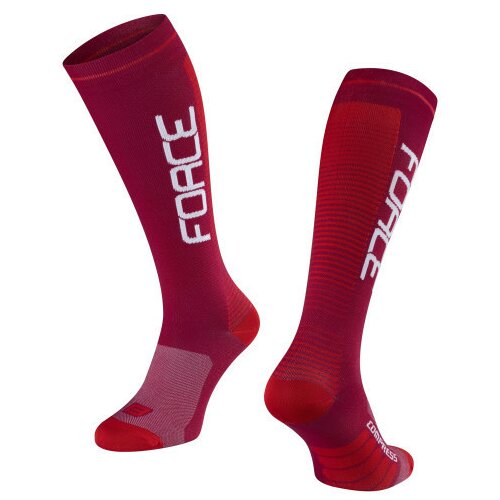 Force čarape compress, bordo-crvene l-xl / 42-47 ( 9011908 ) Cene