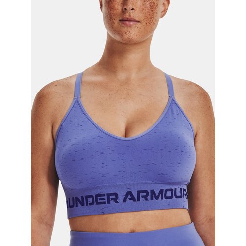 Under Armour Bra UA Seamless Low Long Htr Bra-BLU - Women Slike