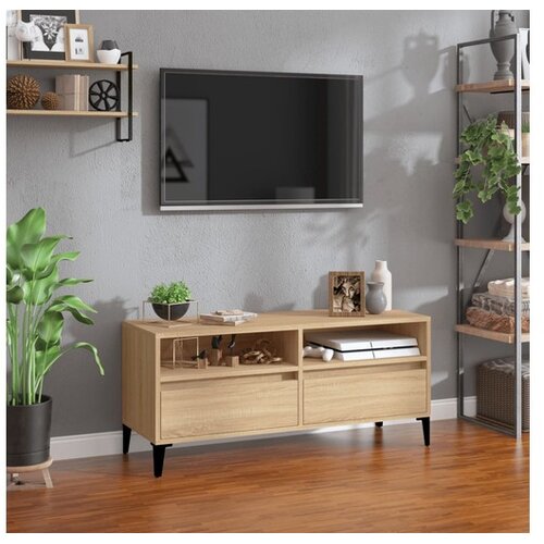  TV ormarić boja hrasta sonome 100x34 5x44 5cm konstruirano drvo Cijene