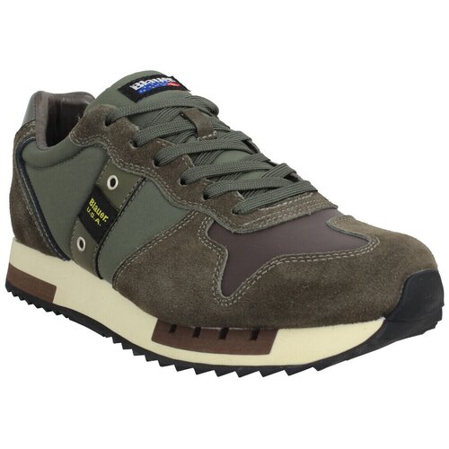 Blauer Modne superge Queens 01 Velours Toile Homme Dark Brown Kostanjeva Slike