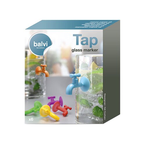 Balvi Gifts Obeleživači za ča&amp;scaron;u set 6 - Tap Slike