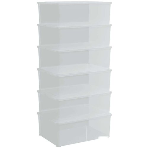 vidaXL Plastične kutije za pohranu 6 kom 10 L za slaganje Cijene
