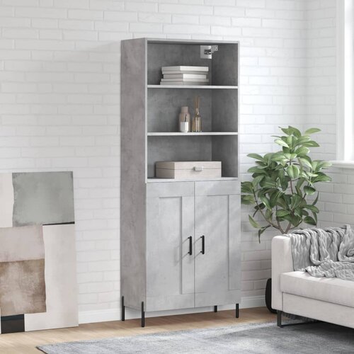 Visoka komoda siva betona 69,5x34x180 cm od konstruiranog drva Cijene