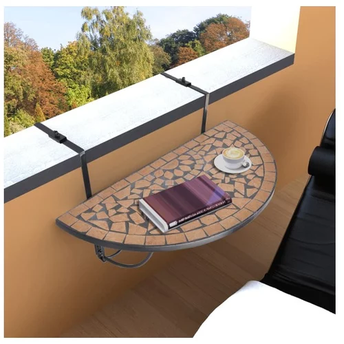  Viseča balkonska miza terakota mozaik