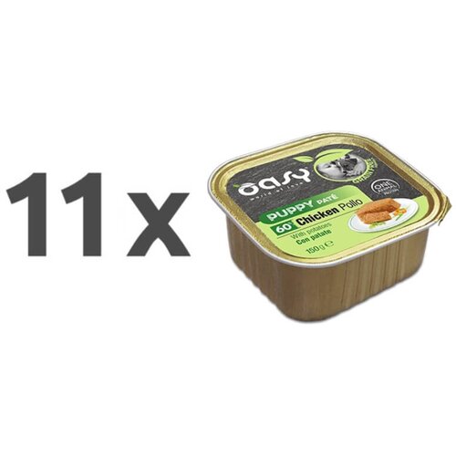 Oasy Grain Free Pat&eacute; Puppy pi&scaron;čanec in krompir, pat&eacute; v posodici - 150 g 11 x 150 g Cene