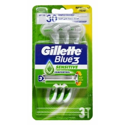Gillette blue3 sensitive jednokratne britvice 3 komada