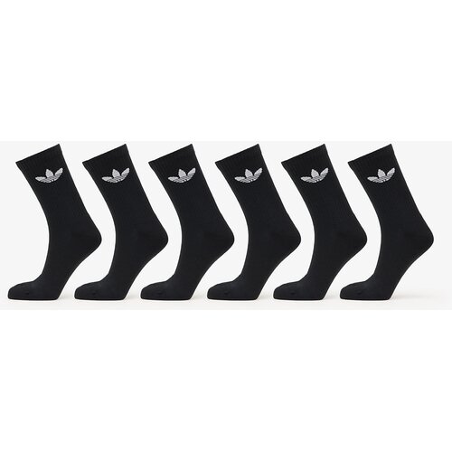 Adidas Trefoil Crew Sock Cushion 6-Pack Black M Cene