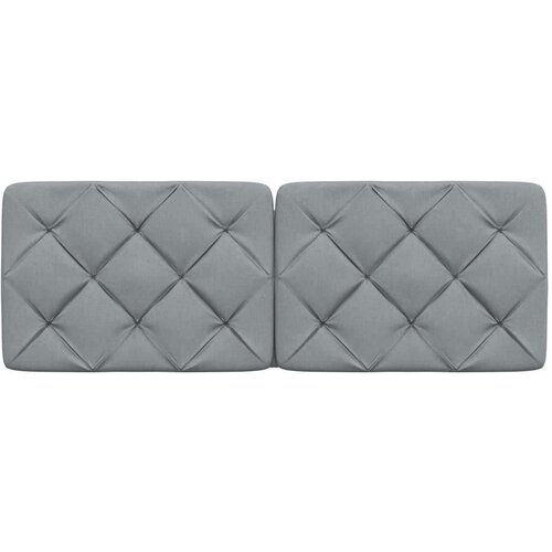 vidaXL Vzglavna stranica svetlo siva 140 cm blago Cene