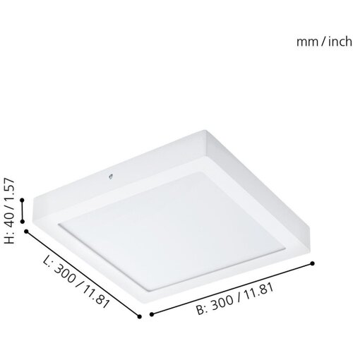 Eglo 96169 - LED stropno svetlo za kupatilo FUEVA 1 LED/22W/230V IP44 Slike