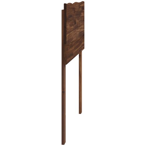  Uzglavlje s prirodnim rubom ROSTOCK Tamno smeđa 90 cm Slike