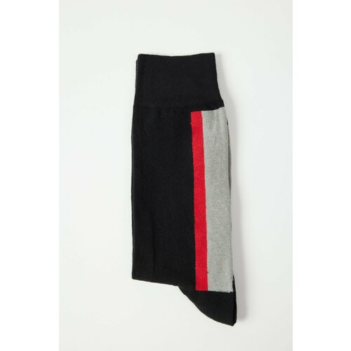 ALTINYILDIZ CLASSICS Men's Black-gray Patterned Cleat Socks Slike