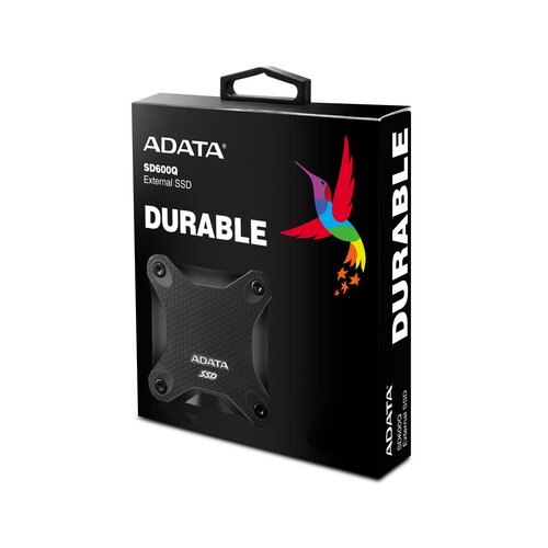 Adata SD600Q, External SSD, 480GB, USB3.1, 440/430MB/s, black (ASD600Q-480GU31-CBK) ssd hard disk Slike