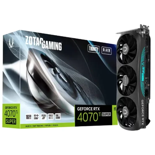 Zotac Gaming Geforce Rtx 4070 Ti Super Trinity Black 16Gb Gddr6X Dlss3 grafična kartica, (21215390)