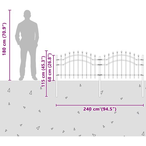  Vrtna Ograda Woerden Siva 240 x 115 cm Slike