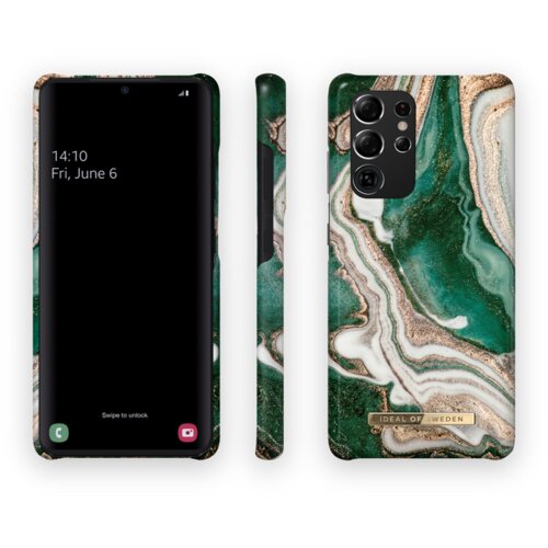Ideal od Sweden iDeal of Sweden Maskica - Samsung Galaxy S21 Ultra - Golden Jade Marble Slike