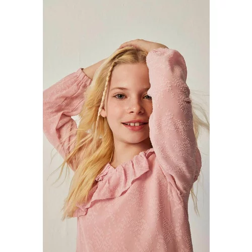 Mayoral Dječja bluza boja: ružičasta, glatka