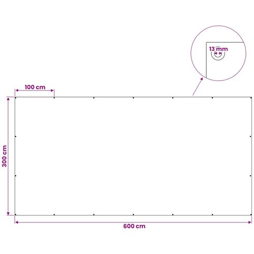  s rupama Antracit siva 3 x 6 m 180 gsm PE Slike
