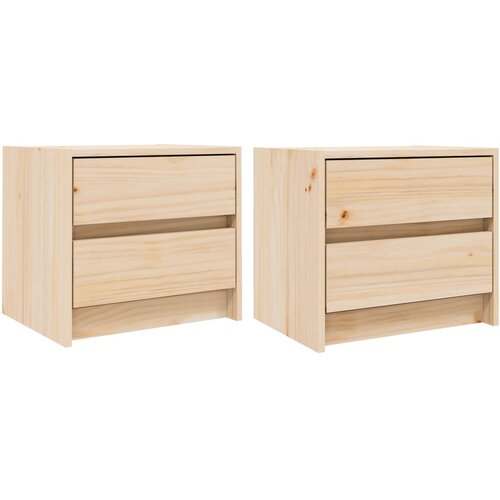Maison Chic Dvo delni komplet Nočne omarice - Nočne mize 40x31x35,5 cm trdna borovina, (21686964) Slike