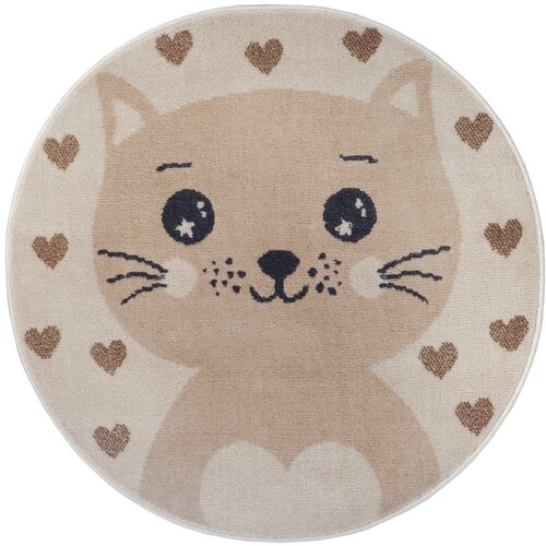 Hanse Home Bež otroška preproga ø 100 cm Cat – Cene
