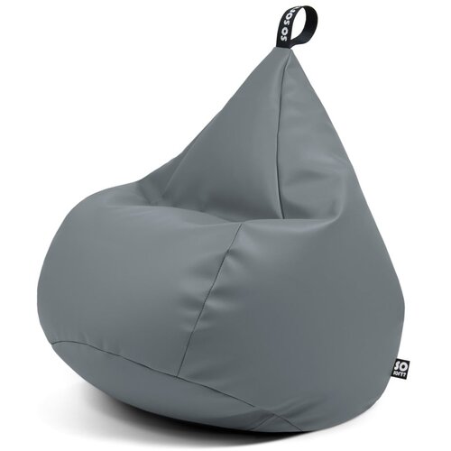 So Soft? Siva vreća za sjedenje od imitacije kože Drop XL &amp;ndash; Slike