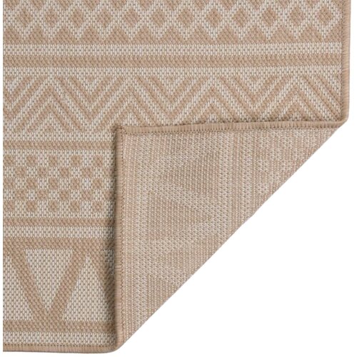 Maison Chic Zunanja Preproga, Rug ploščato tkanje 200x280 cm rjave črte, (22122676) Cene