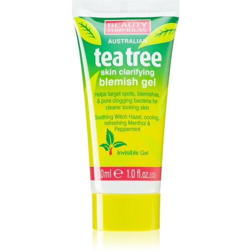 Beauty Formulas Tea Tree umirujući gel za čišćenje za nepravilnosti na koži lica 30 ml Cijene