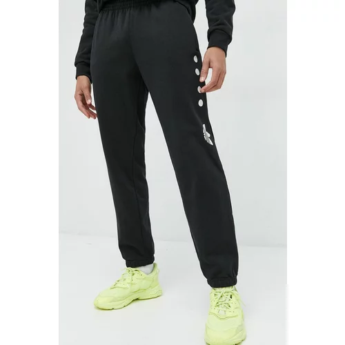 Adidas Bombažen spodnji del trenirke moški, črna barva