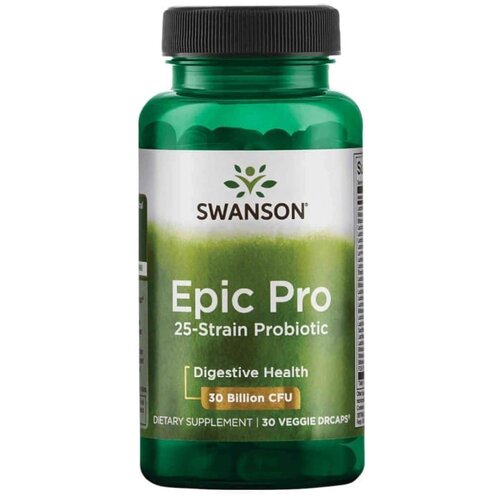 Swanson Epic Pro &amp;ndash; Probiotik s 25 sojeva 30 milijardi CFU (30 kapsula) Slike