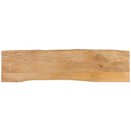 VidaXL Mizna plo&amp;scaron;ča 180x40x2,5 cm naraven rob trden mangov les Slike