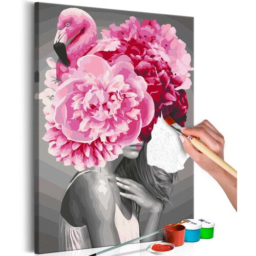  Slika za samostalno slikanje - Flamingo Girl 40x60 Slike