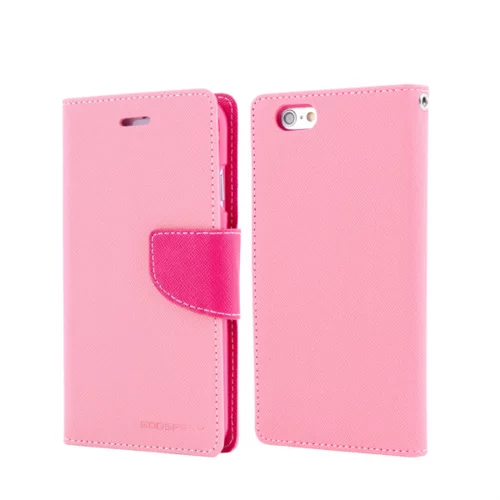 Goospery preklopna torbica Fancy Diary SAMSUNG GALAXY S6 Edge G925 - roza pink