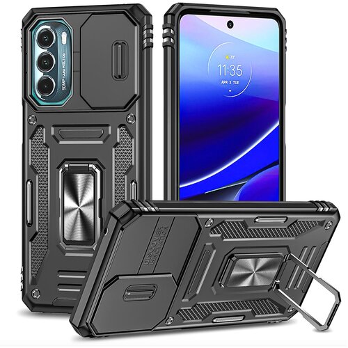 INORCO Za Motorola Moto G Stylus 4G (2022) Armor Series, odporen proti padcem, PC + TPU ovitek za telefon, hrbtni pokrov na stojalu z drsnim pokrovom kamere, (22035642) Slike