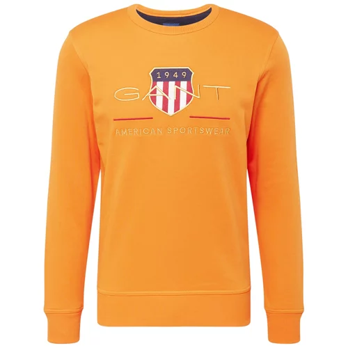 Gant Sweater majica morsko plava / narančasta / crvena / bijela