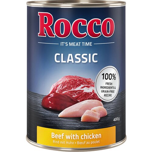 Rocco Ekonomično pakiranje za gurmane: Classic 24 x 400 g - Govedina s piletinom Slike