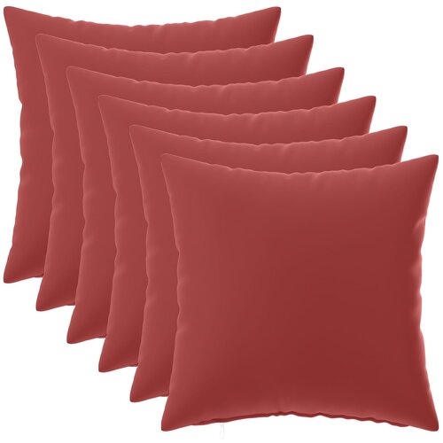  Presvlaka za jastuk 6 pcs HEERLEN Vinska crvena 30 x 30 cm Cene
