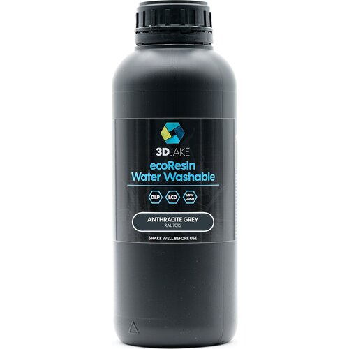 3DJAKE ecoResin Water Washable Anthrazitgrau - 1.000 g Slike