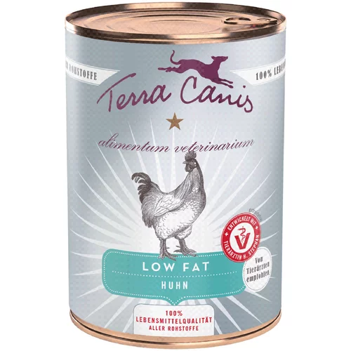 Terra Canis Varčno pakiranje Alimentum Veterinarium Low Fat 12 x 400 g - Piščanec