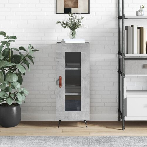vidaXL Komoda siva boja betona 34 5x34x90 cm od konstruiranog drva Cijene